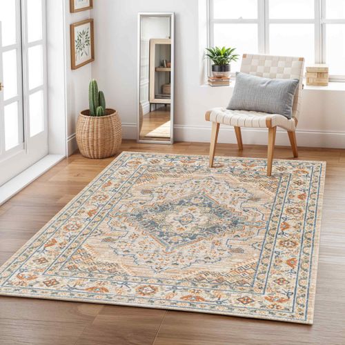 Tapis Puffy Doux Et Antidérapant – 40x60 Cm, Lavable Machine – Pour Salon, Chambre – Couleur Beige