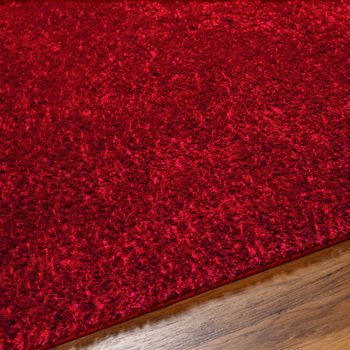 Tapis Shaggy Uni Rouge 200x275 Cm Claire