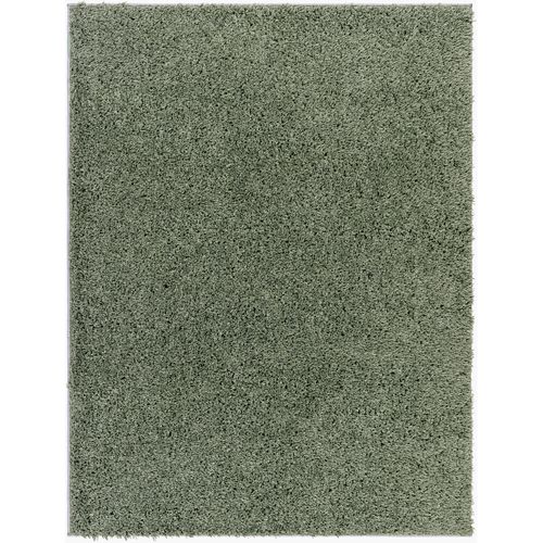Tapis Shaggy Uni Vert 160x213 Cm Soso