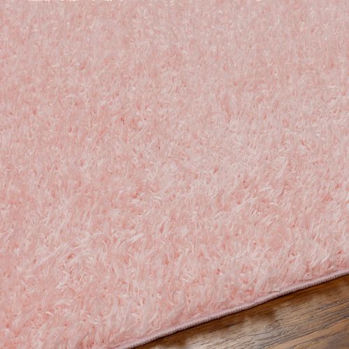 Tapis Shaggy Uni Rose Clair 200x275 Cm Soso