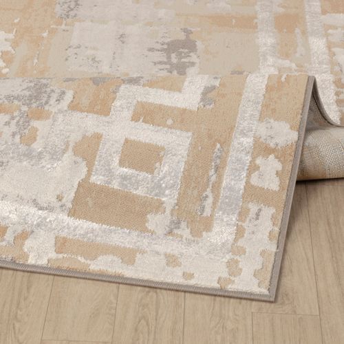 Tapis Abstrait Moderne Beige/gris 160x213 Cm Martina