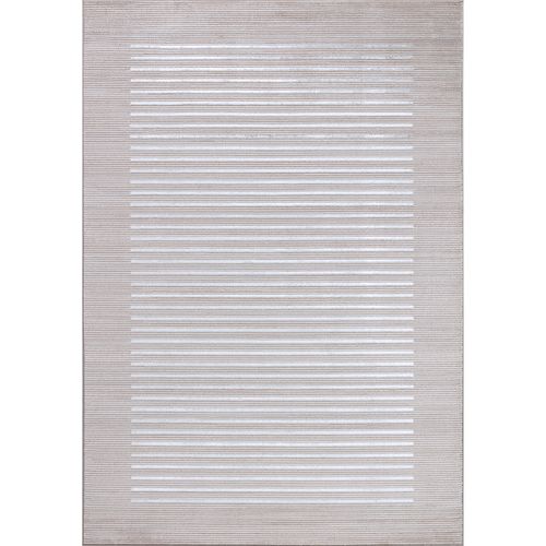 Tapis Scandinave Rayé- Beige/blanc 200x275 Cm Kaysa
