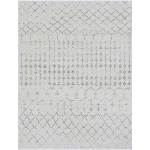 Tapis Berbère Ethnique Blanc/gris 140x200 Cm Sofia