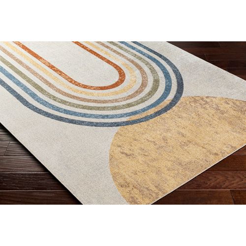 Tapis Scandinave Moderne Lavable En Machine Multicolore/beige 120x170 Cm Barbara