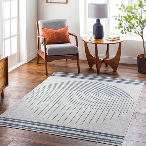 Tapis Scandinave Lavable En Machine Bleu 120x170 Cm Enso