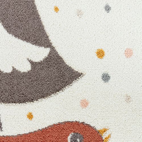 Tapis Enfant Oiseaux Jaune/bleu/marron 160x213 Cm Pioupiou