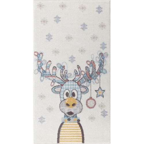 Tapis Enfant Caribou Multicolore/bleu 80x150