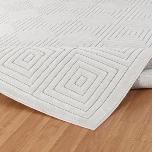 Tapis D'intérieur/extérieur Scandinave Moderne Blanc 160x220