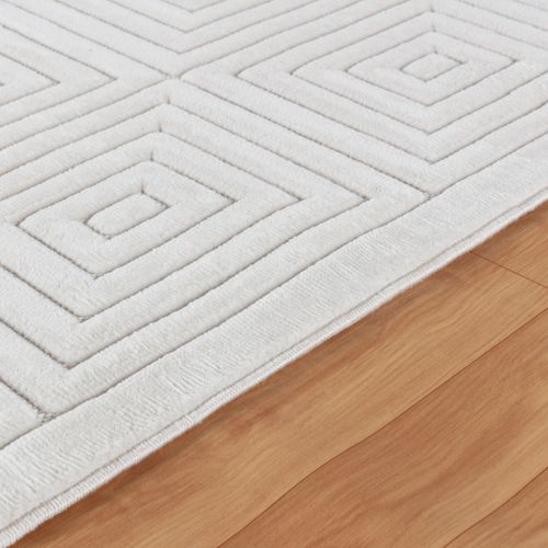 Tapis D'intérieur/extérieur Scandinave Moderne Blanc 160x220