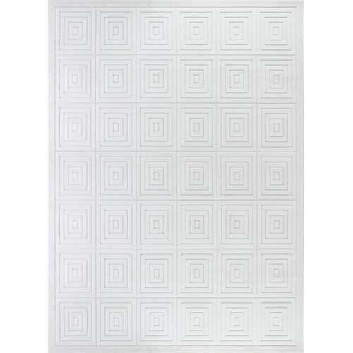 Tapis D'intérieur/extérieur Scandinave Moderne Blanc 200x275