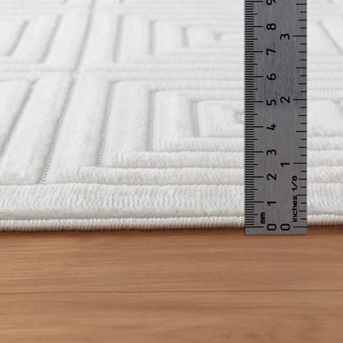 Tapis D'intérieur/extérieur Scandinave Moderne Blanc 200x275