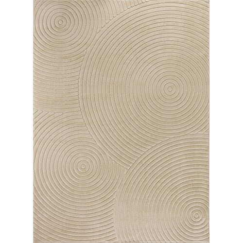 Tapis Intérieur/extérieur à Effet 3d Et Relief Beige 200x275 Cm Koana