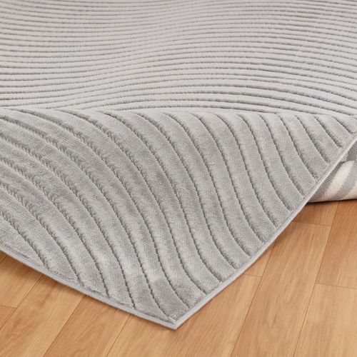 Tapis Intérieur/extérieur à Effet 3d Et Relief Gris 200x275 Cm Ayumi