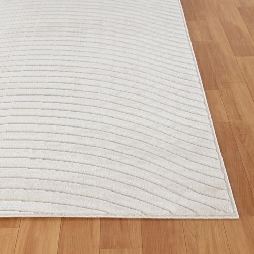 Tapis Intérieur/extérieur à Effet 3d Et Relief Blanc 200x275 Cm Ayumi