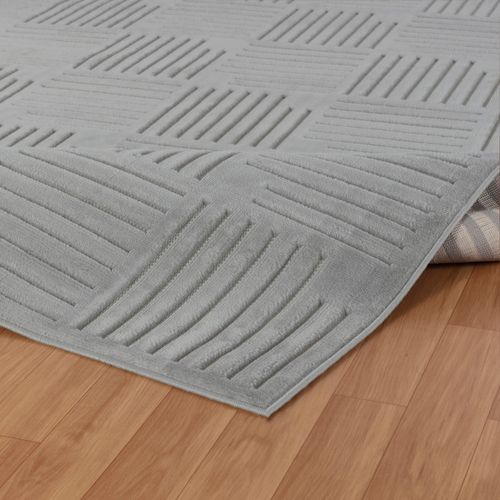 Tapis Intérieur/extérieur à Effet 3d Et Relief Gris 200x275 Cm Midori