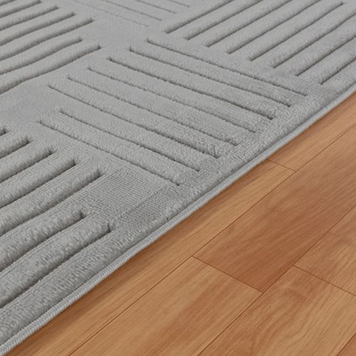 Tapis Intérieur/extérieur à Effet 3d Et Relief Gris 200x275 Cm Midori