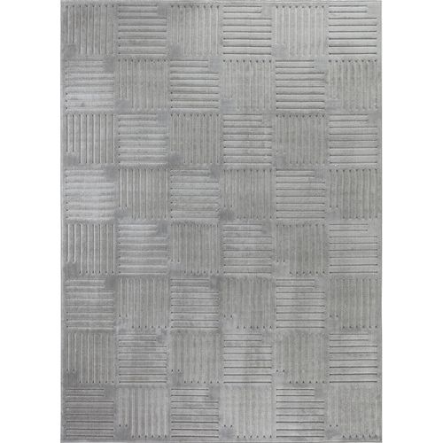Tapis Intérieur/extérieur à Effet 3d Et Relief Gris 200x275 Cm Midori