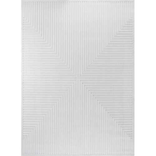 Tapis D'intérieur/extérieur Scandinave Moderne Blanc 160x220