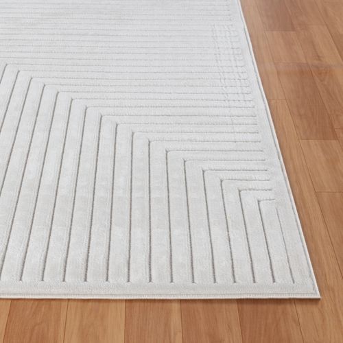 Tapis D'intérieur/extérieur Scandinave Moderne Blanc 160x220