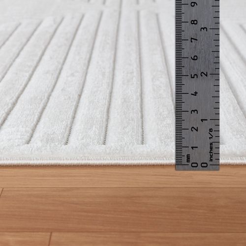 Tapis D'intérieur/extérieur Scandinave Moderne Blanc 160x220