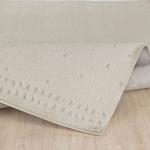 Tapis Scandinave à Pois Ivoire 200x275 Cm Hikari