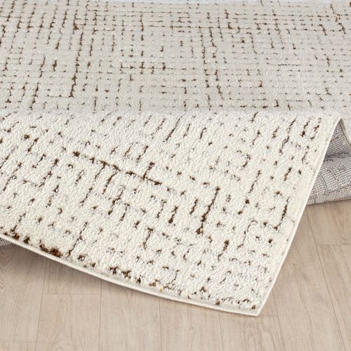 Tapis Scandinave Moderne Ivoire/terracotta 200x275 Cm Amandine