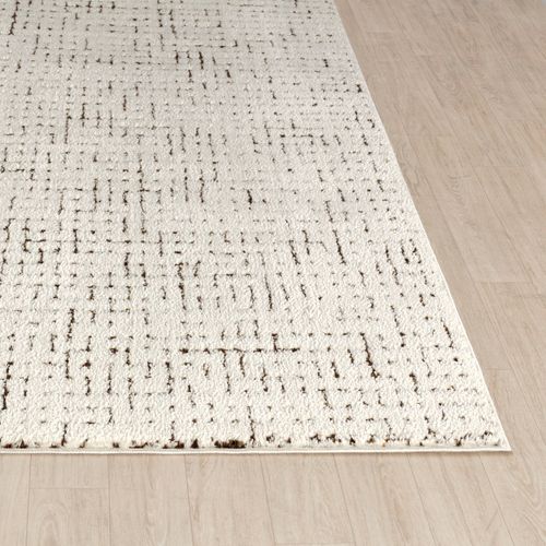 Tapis Scandinave Moderne Ivoire/terracotta 200x275 Cm Amandine