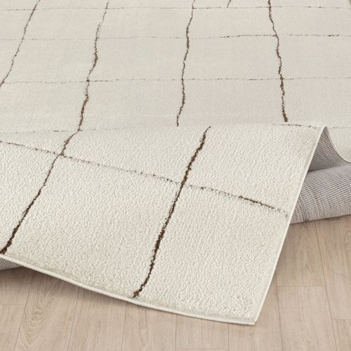 Tapis Scandinave Moderne Ivoire/terracotta 200x275 Cm Hope