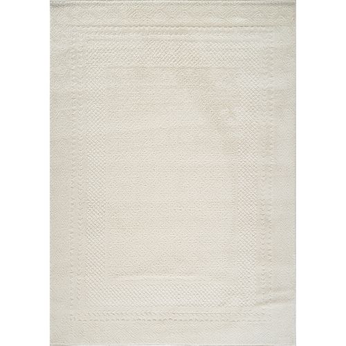 Tapis Scandinave Bohème Ivoire 200x275 Cm Ambre