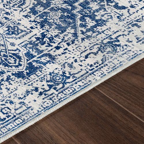 Tapis Vintage Oriental Bleu/blanc 140x200 Cm Juliette