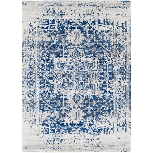 Tapis Vintage Oriental Bleu/blanc 140x200 Cm Juliette