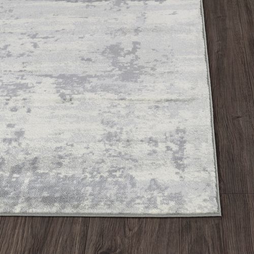 Tapis Abstrait Moderne Gris/ivoire 140x200 Cm Victoire
