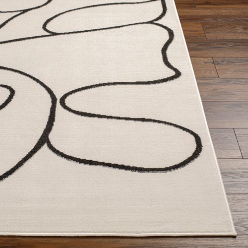 Tapis Scandinave Bohème Blanc/noir 80x150 Cm Lylou