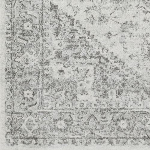 Tapis Vintage Oriental Gris/blanc 80x150 Cm Farah