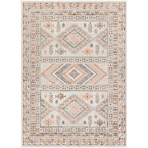 Tapis Scandinave Bohème Multicolore/rose 120x170 Cm Evelyn