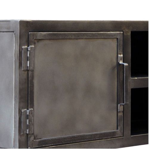 Meuble TV Métal Noir Jodhpur 150 Cm