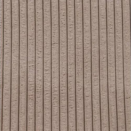 Chaise Velours Côtelé Beige Pieds Métal Noir