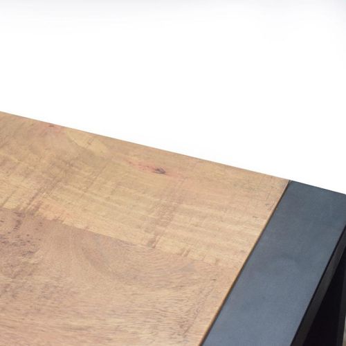 Buffet 2 Portes Métal 6 Tiroirs Chennai Manguier Et Métal