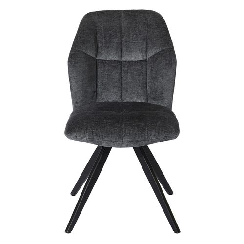 Chaise St2319 Gris Anthracite Pieds Métal Noir