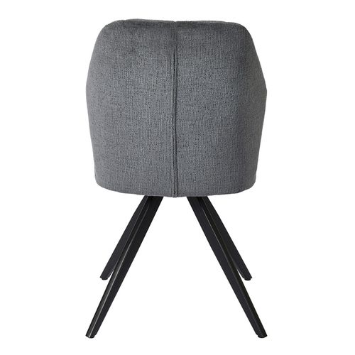 Chaise St2319 Gris Anthracite Pieds Métal Noir