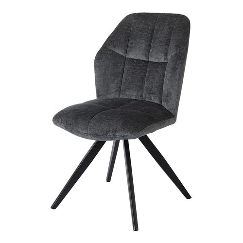 Chaise St2319 Gris Anthracite Pieds Métal Noir
