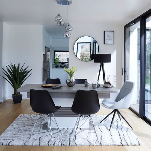 Pouf H. 32 cm OSCAR Noir