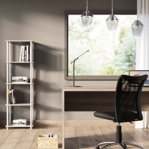 Lampe de bureau LED H.58 cm CLARK Noir mat