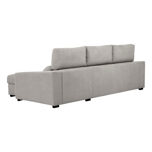 Canapé d'angle méridienne REYNOLDS tissu Berlin grège