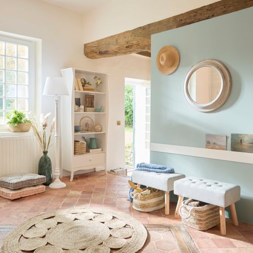 Plaid 130x170 cm JACQUARD Gris ou bleu