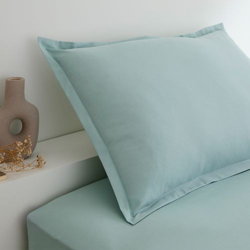 2 taies d'oreiller 50x75 cm DREAMEA CAMILLE brume