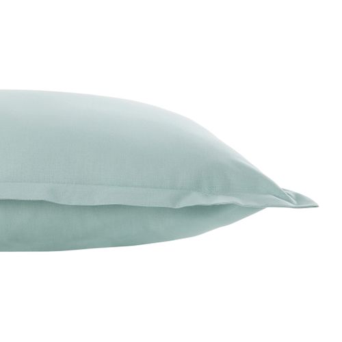 2 taies d'oreillers 63x63 cm DREAMEA CAMILLE brume