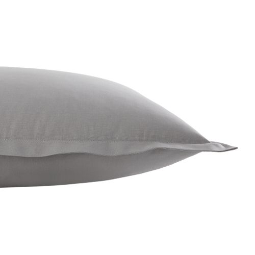 2 taies d'oreillers 63x63 cm DREAMEA CAMILLE gris