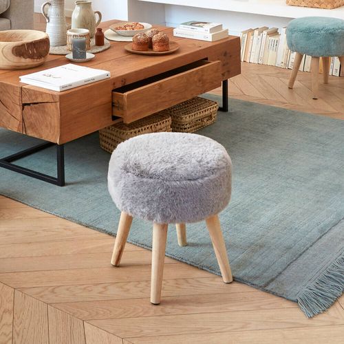 Pouf H. 40 cm JACOB Gris