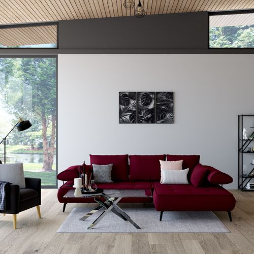 Coussin 40x40 cm ETHNIC CHIC Blanc/Noir